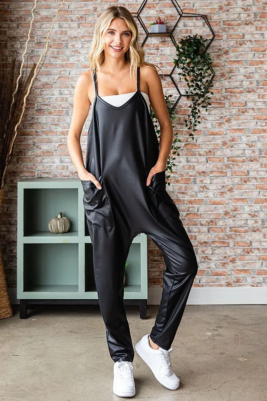 Vegan Leather Jumpsuit or Vegan Leather Jumpsuit Online