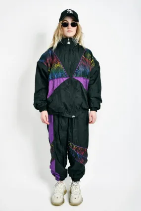 Vintage windbreaker tracksuit set