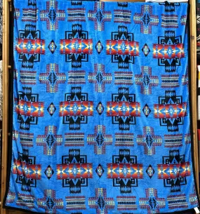 Western Trading Light Blue Fleece Blanket