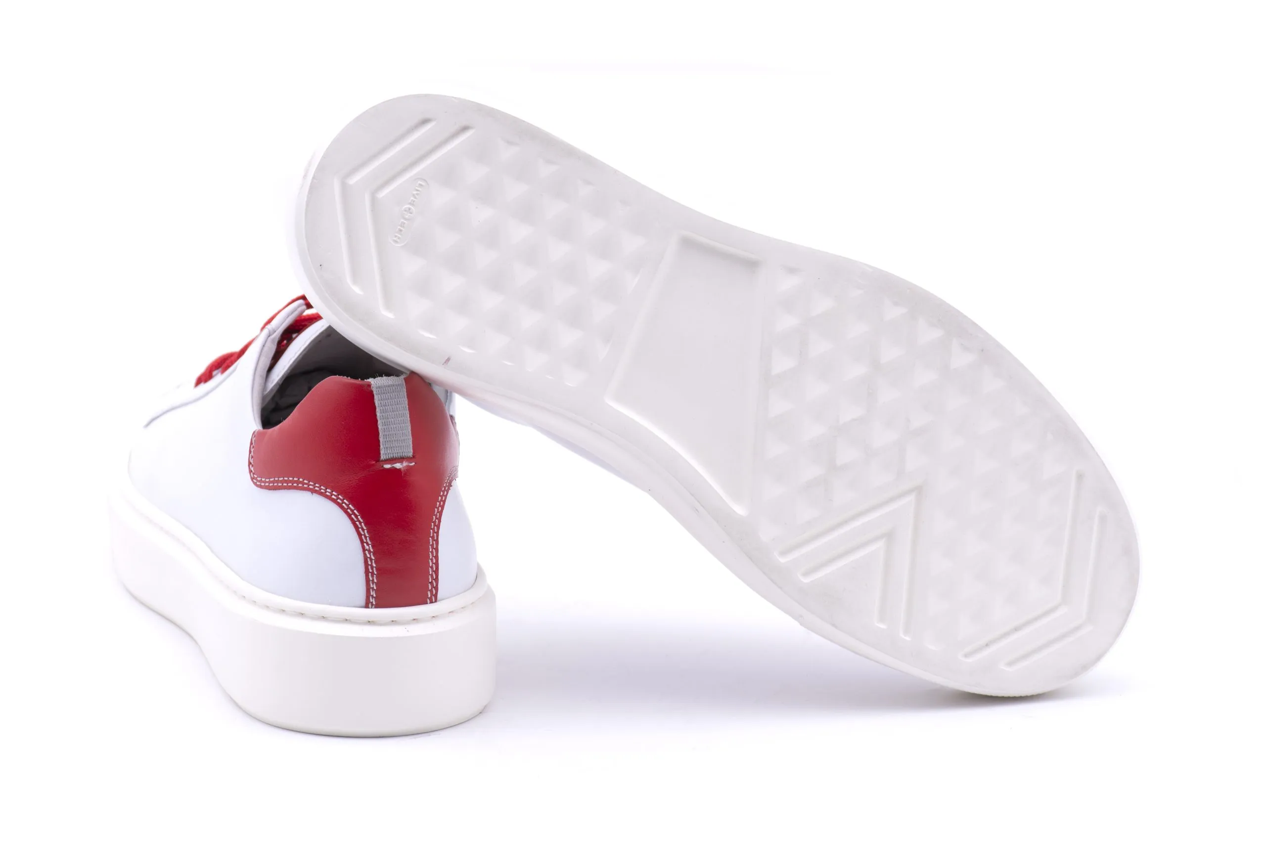 White and red leather sneakers - Results: White and red leather athletic shoes