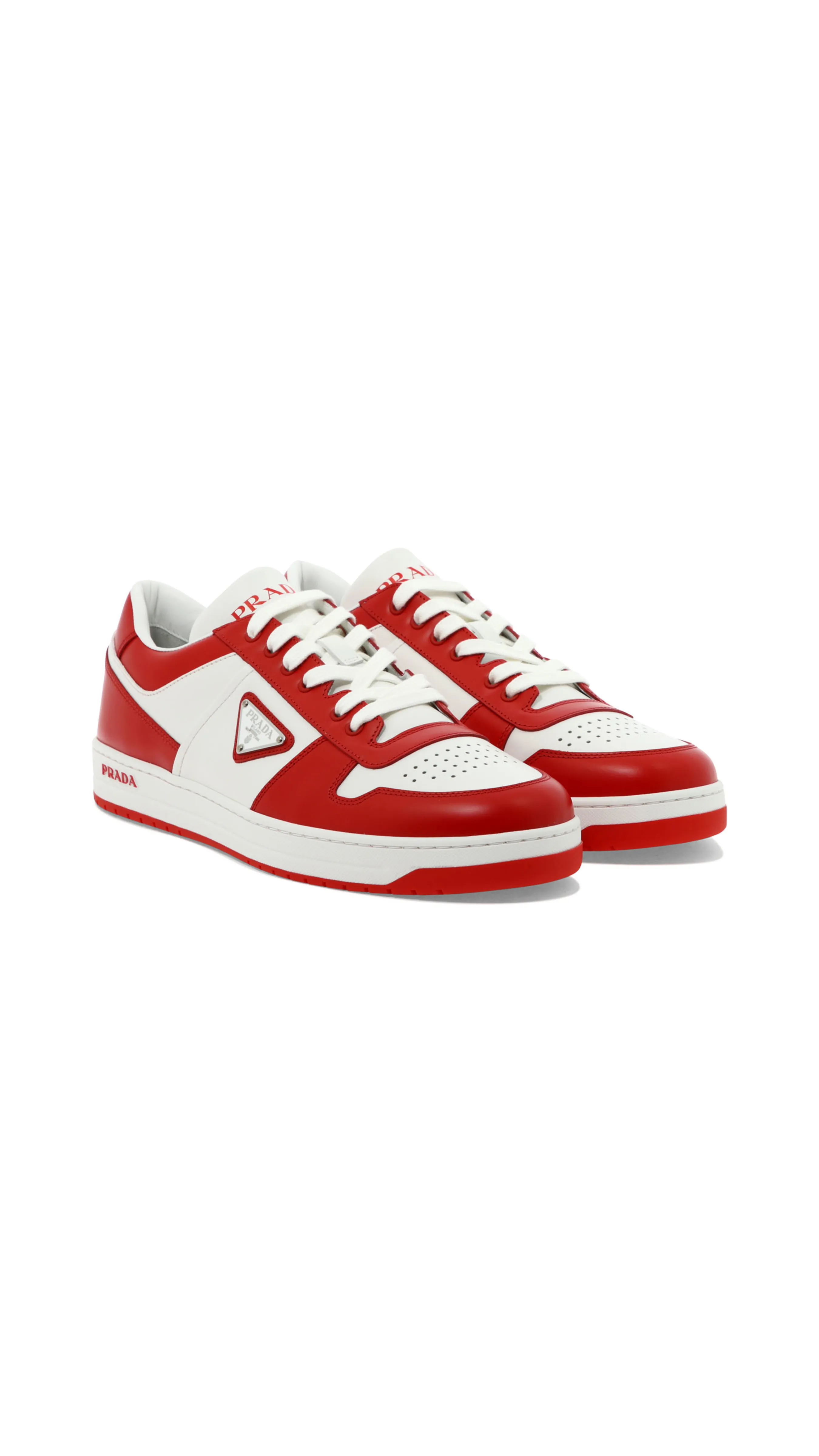 White Red Leather Sneakers