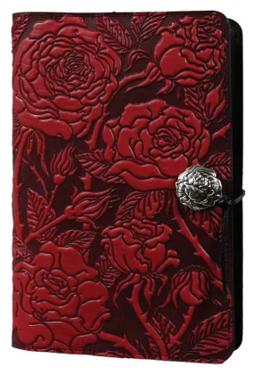 Wild Rose Leather Journal - Handmade Vintage Style Notebook