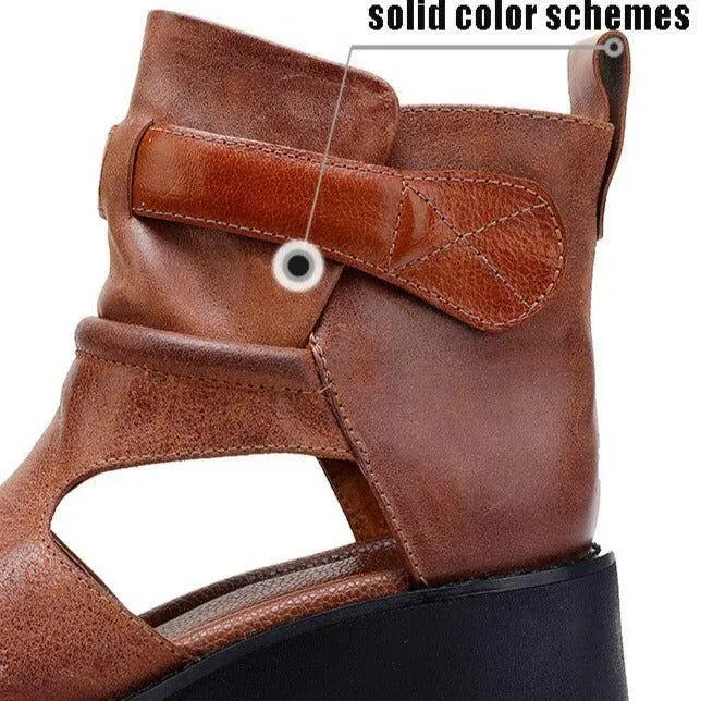 Women's Leather Casual Shoes - Sandals, Pumps, Ankle Boots (FC124)