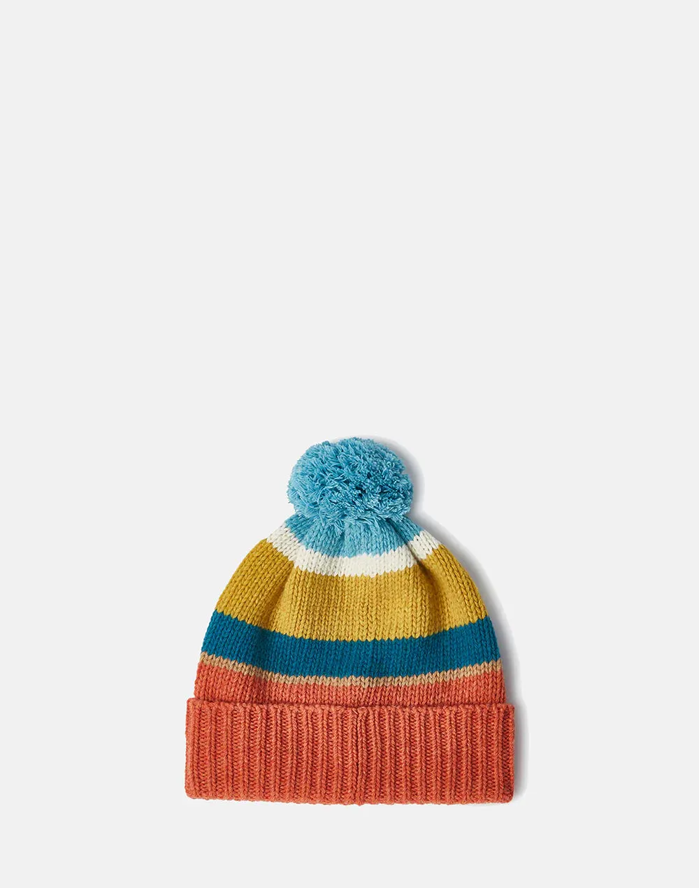 Wool hat with patch.